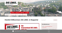 Desktop Screenshot of die-linke-wuppertal.de