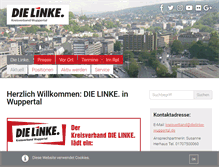 Tablet Screenshot of die-linke-wuppertal.de